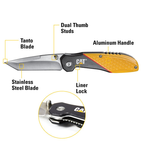 Cat 2pc Multi-Tool & Folding Knife Combo Set