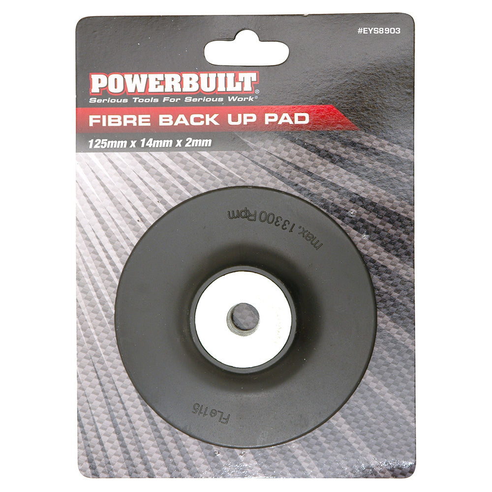 Powerbuilt Rubber Back Up Pad 125mm x 14mm x 2mm