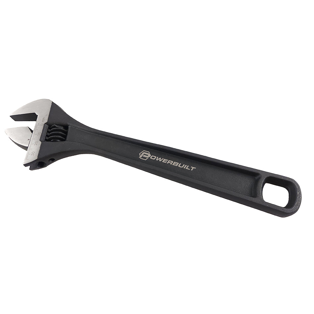 Powerbuilt 250mm/10" Adjustable Wrench - Black Finish