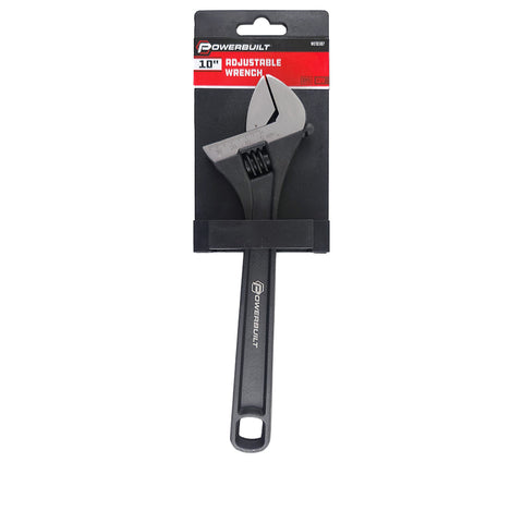 Powerbuilt 250mm/10" Adjustable Wrench - Black Finish