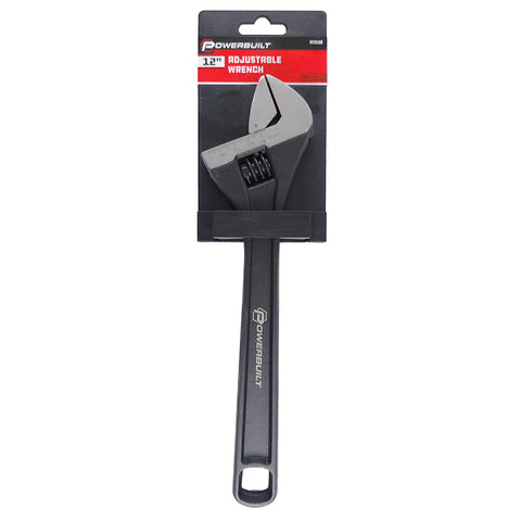 Powerbuilt 305mm/12" Adjustable Wrench - Black Finish