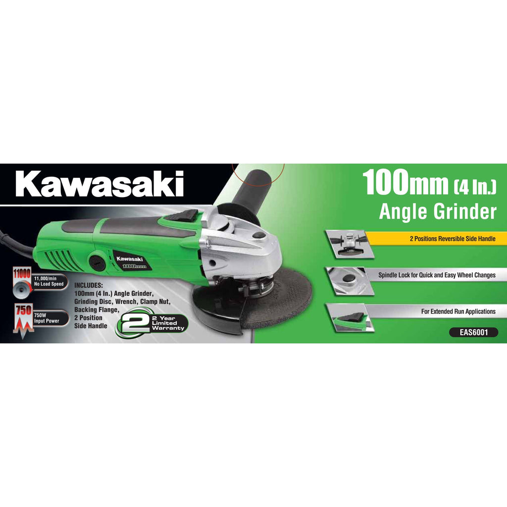 KAWASAKI | 100MM 750W ANGLE GRINDER KAWASAKI  SELLOUT!